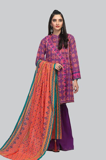 Bonanza Satrangi Ssr213p22 Purple Eid Collection 2021